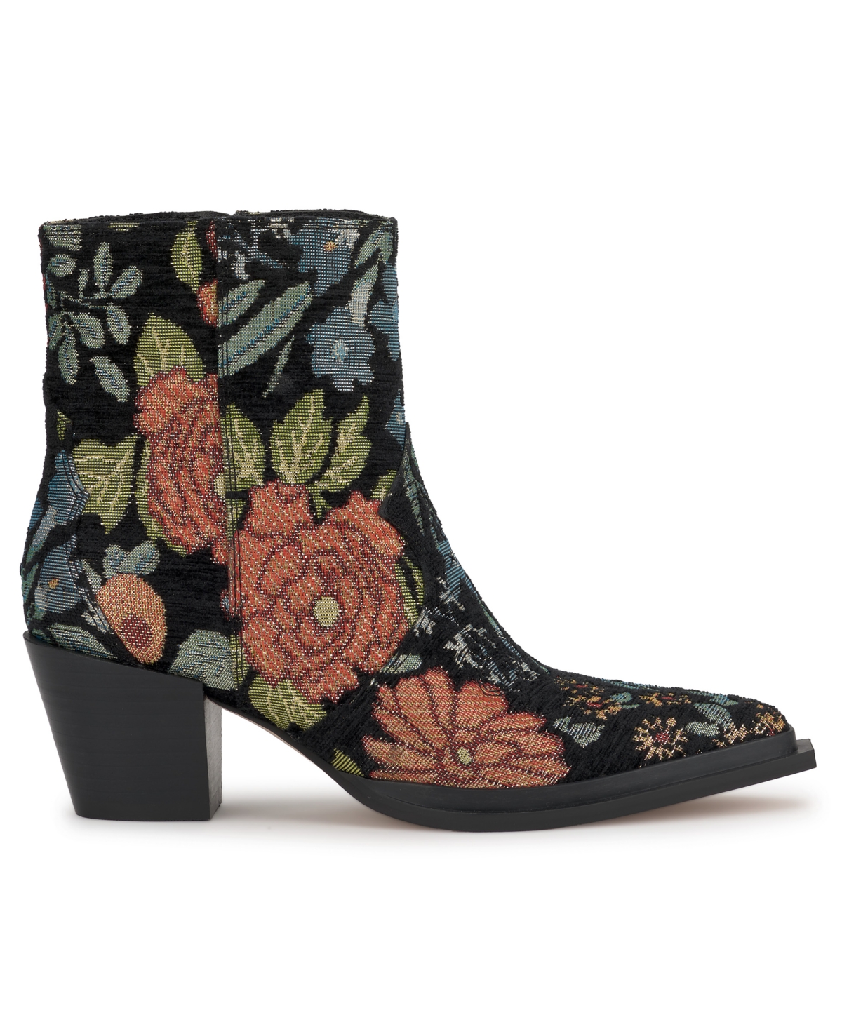 Jessica Simpson Helvona Pointed Toe Bootie In Multi