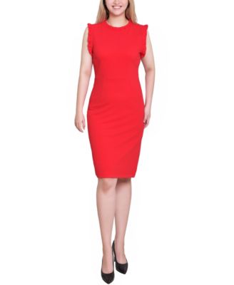 Women's Sleeveless Ruffle Detail Dress