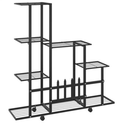 Powder-coated metal  Plant Stand, 37.2 in x 9.8 in x 36.4 in