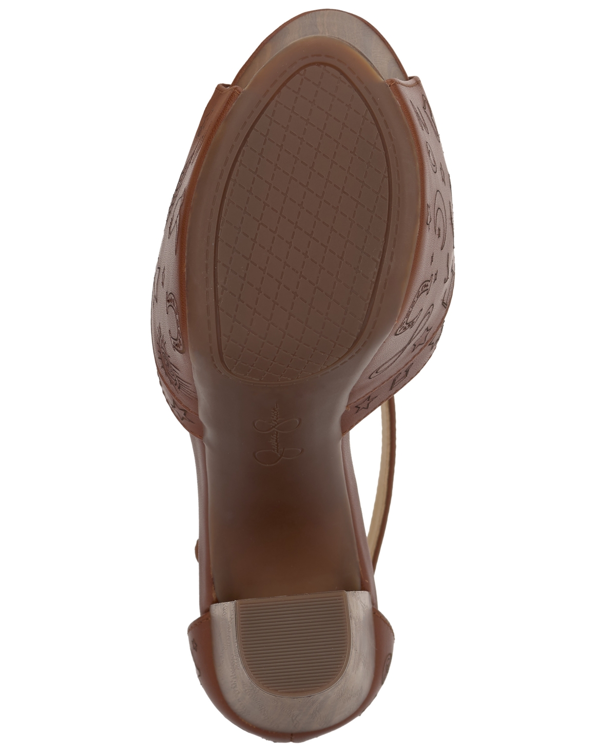 Jessica Simpson Women's Dany Platform Block-heel Sandals In Brown