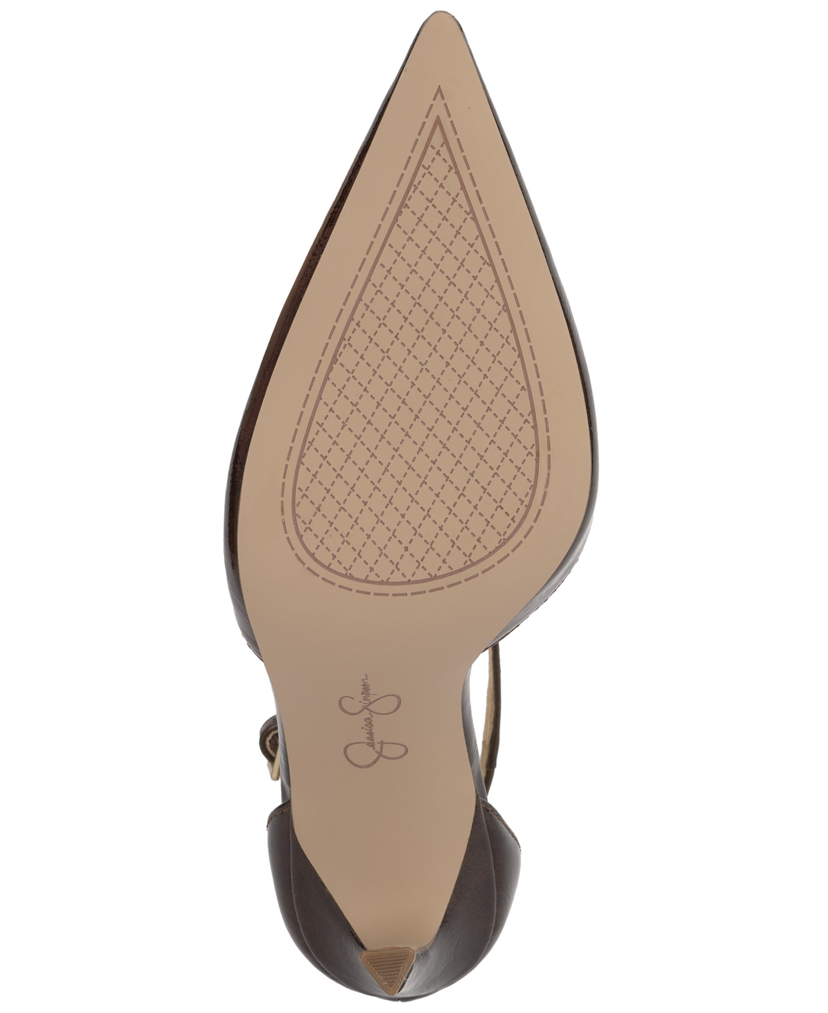 Jessica Simpson Willna T-strap Pointed Toe Pump In Brown