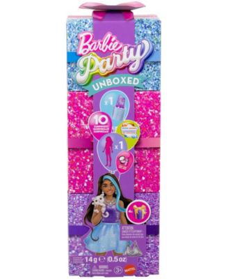 Party Unboxed Glam Party Series Sparkle Doll Accessories with 10 Surprises