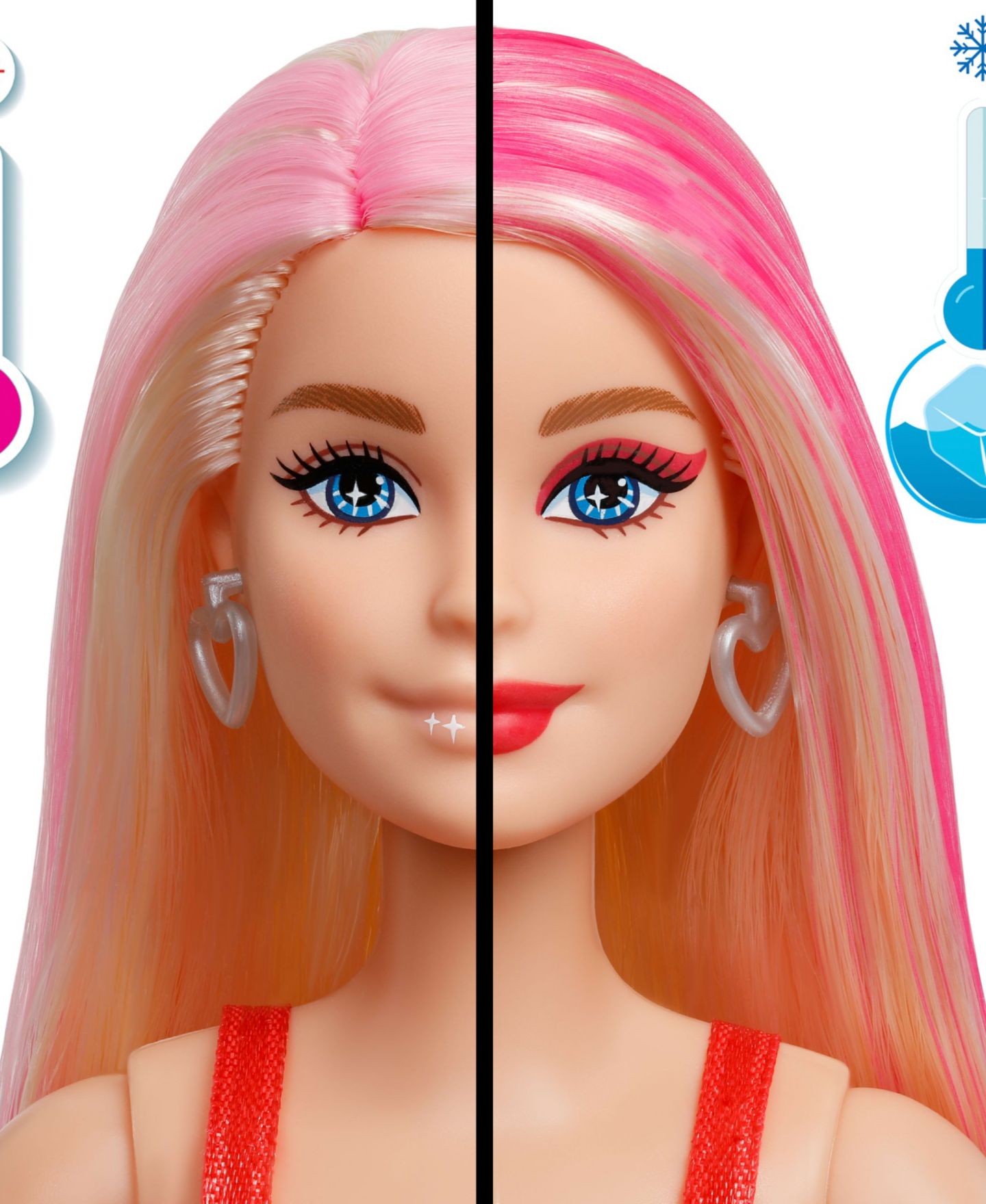 Детская кукла Barbie Party Unboxed Color-Change Sparkle Doll with 10 Surprises, Ages 3+ — фото 4
