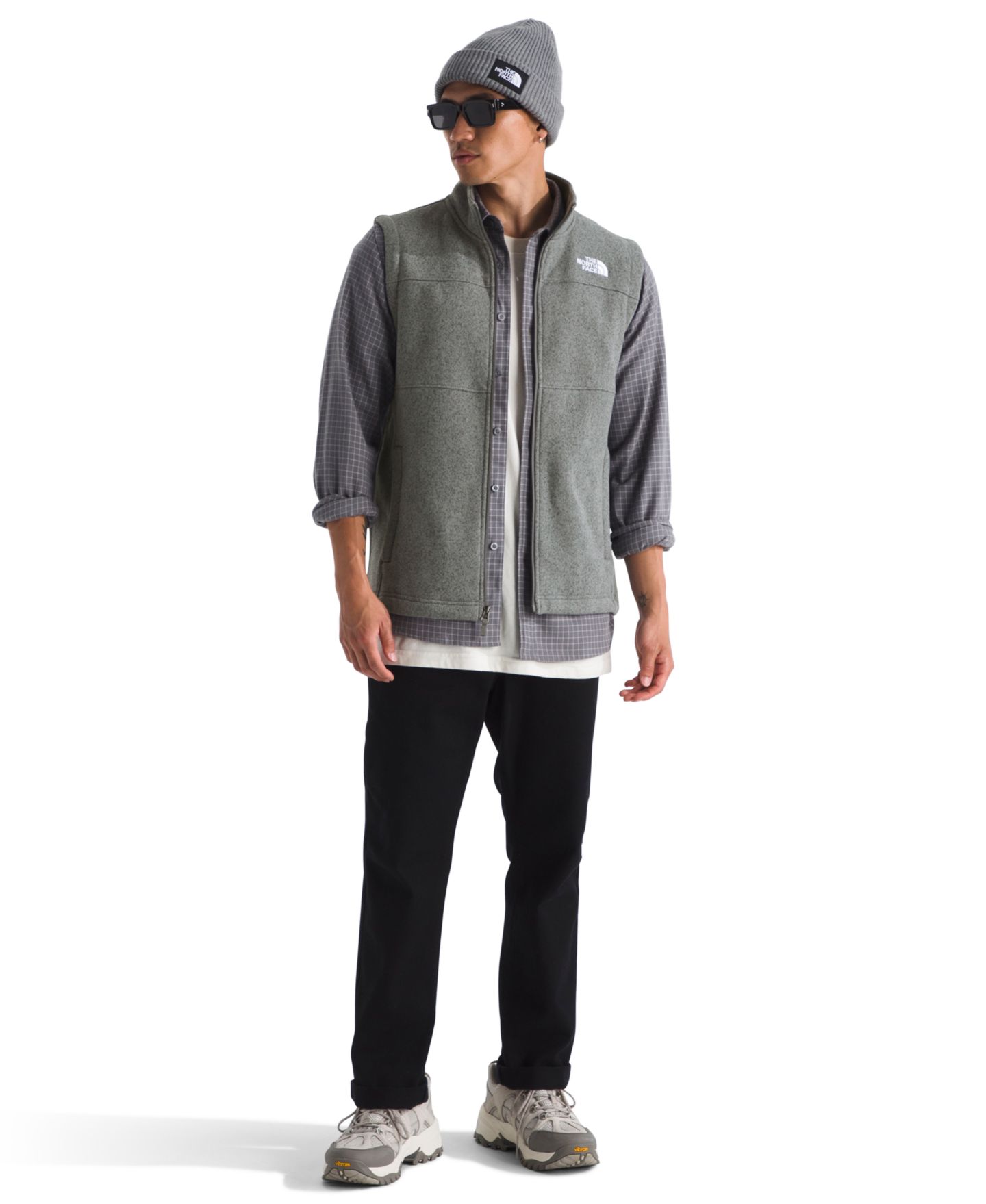 Мужской жилет The North Face Gordon Lyons, цвет: Чёрный меланжевый — фото 5