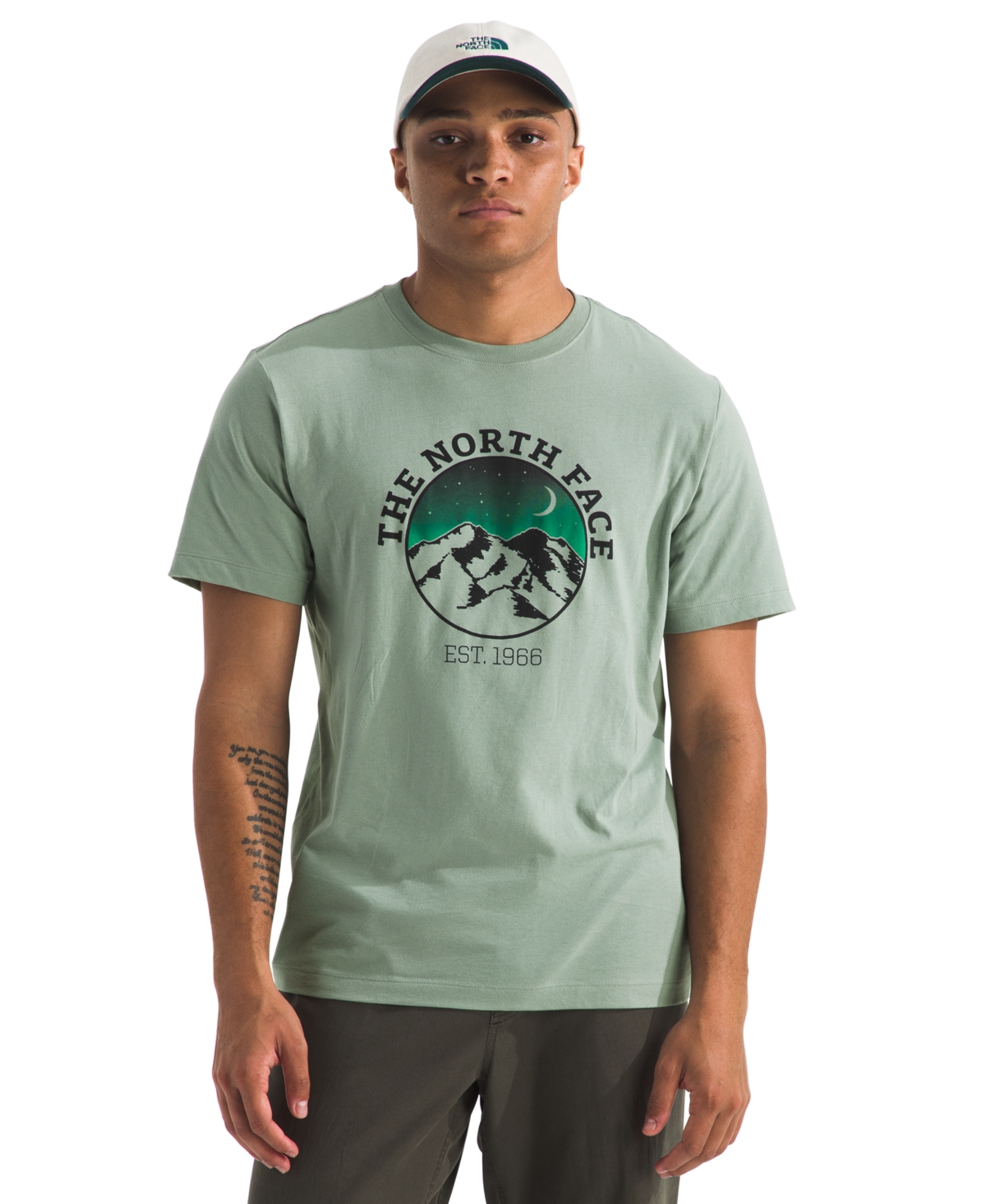 The North Face Men's Evolution Mountain Woods Short Sleeve Graphic T-shirt In Green