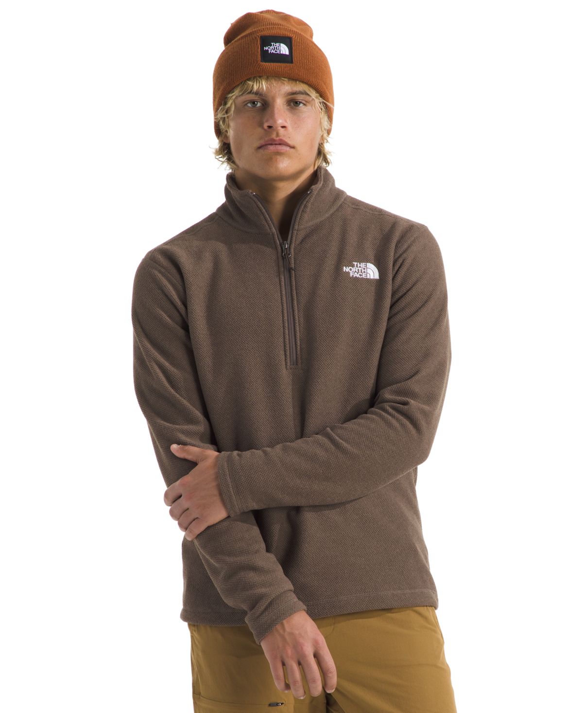 The North Face Men's Textured Cap Rock Quarter Zip Jacket - Macy's