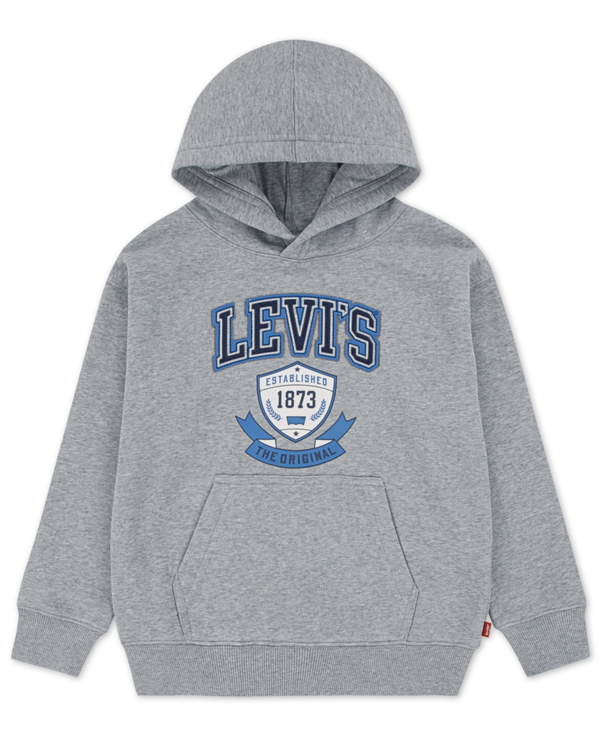 Levi's Kids' Boys 4-7 Authentic Prep Pullover Hoodie In Gray