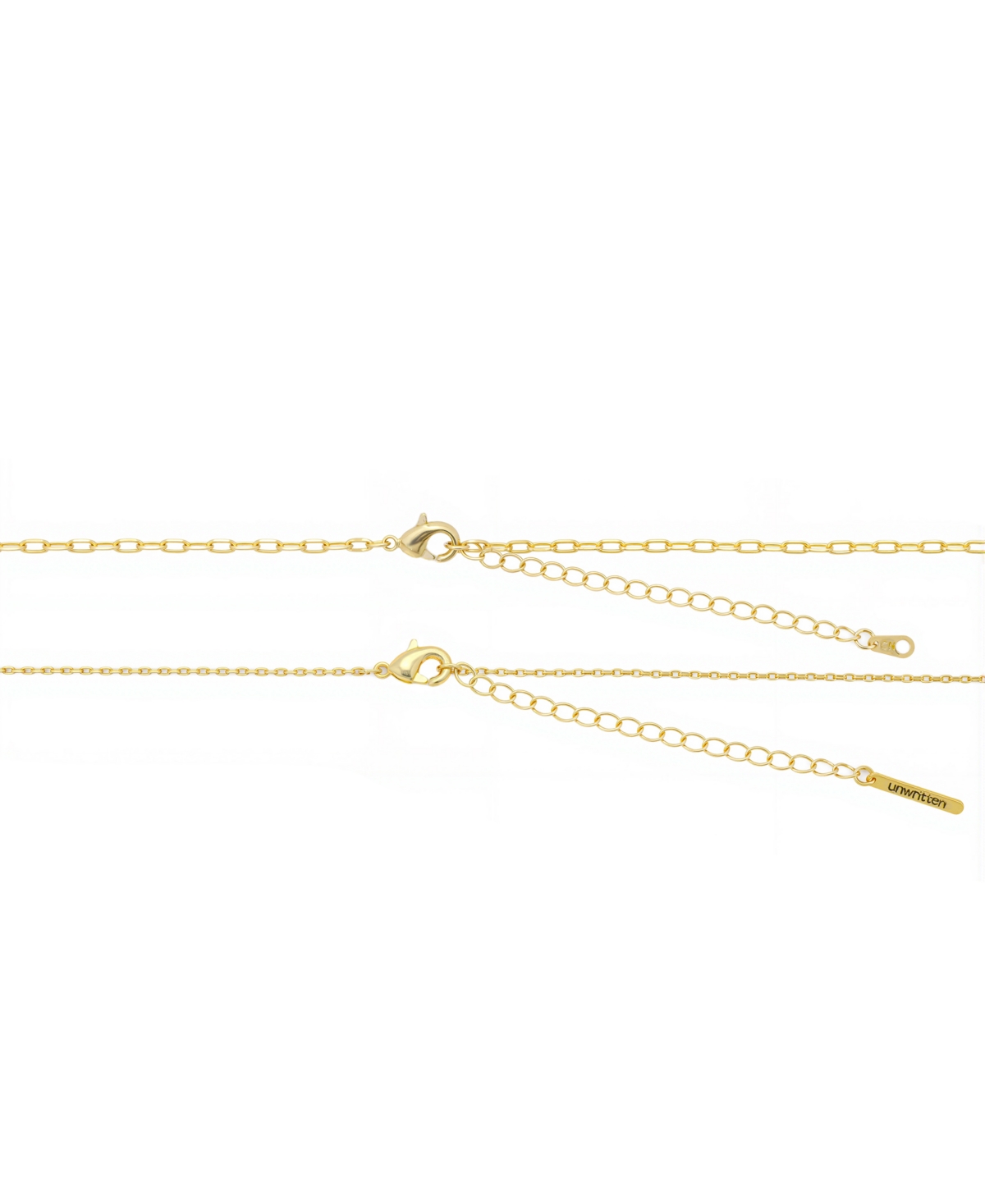 Unwritten Cubic Zirconia Cross Pendant Layered Necklace And Hoop Earring Set In Gold