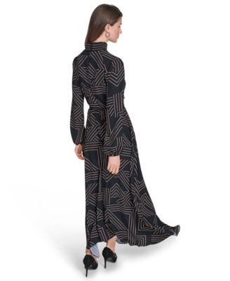 Women's Printed Asymmetric Dress