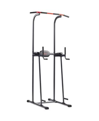 Multi-Function Compact Power Tower, 300 LBs Capacity with Captains Chair, Dip Station, Pull Up Bar, Push Up & Core Workout