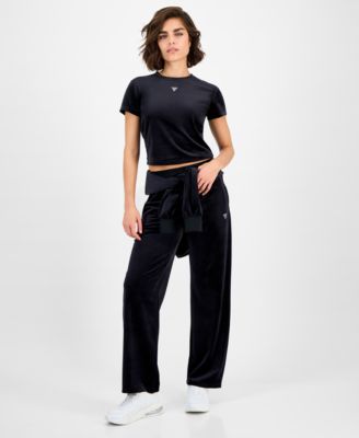 Women's Couture Short-Sleeve Regular Velour T-Shirt 