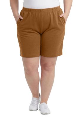 Women's Within 7-Day Straight-Leg Elastic-Waist Stretchy Knit Short