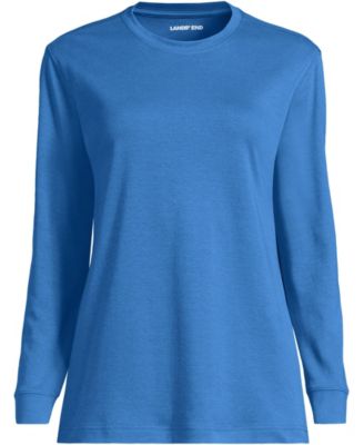 Women's Cotton Relaxed Long Sleeve Crew Neck