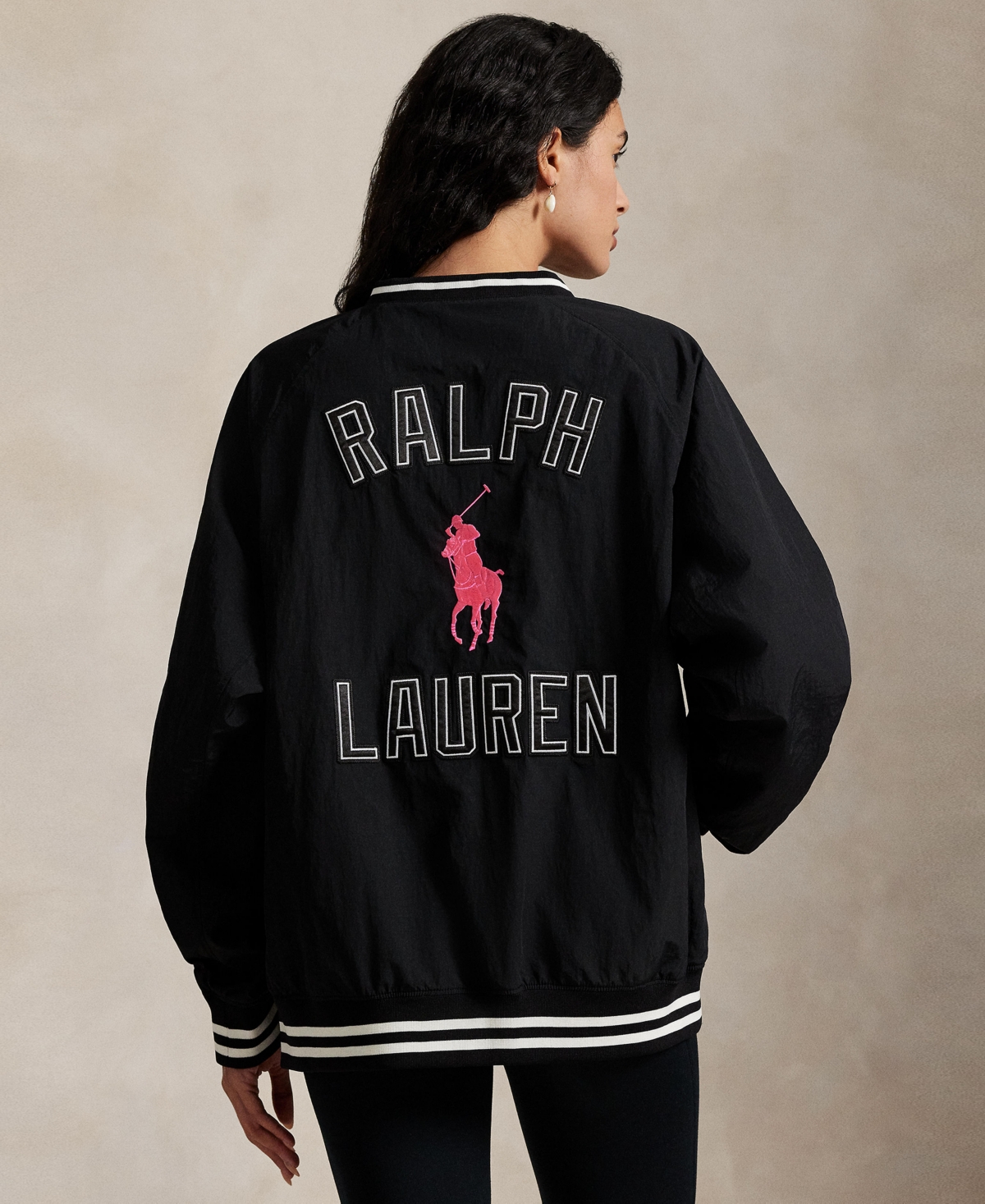 Polo Ralph Lauren Women's Pink Pony V-Neck Pull-On Top