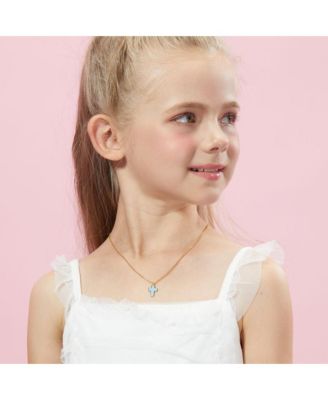 Petit Faith Necklace in Sky Blue