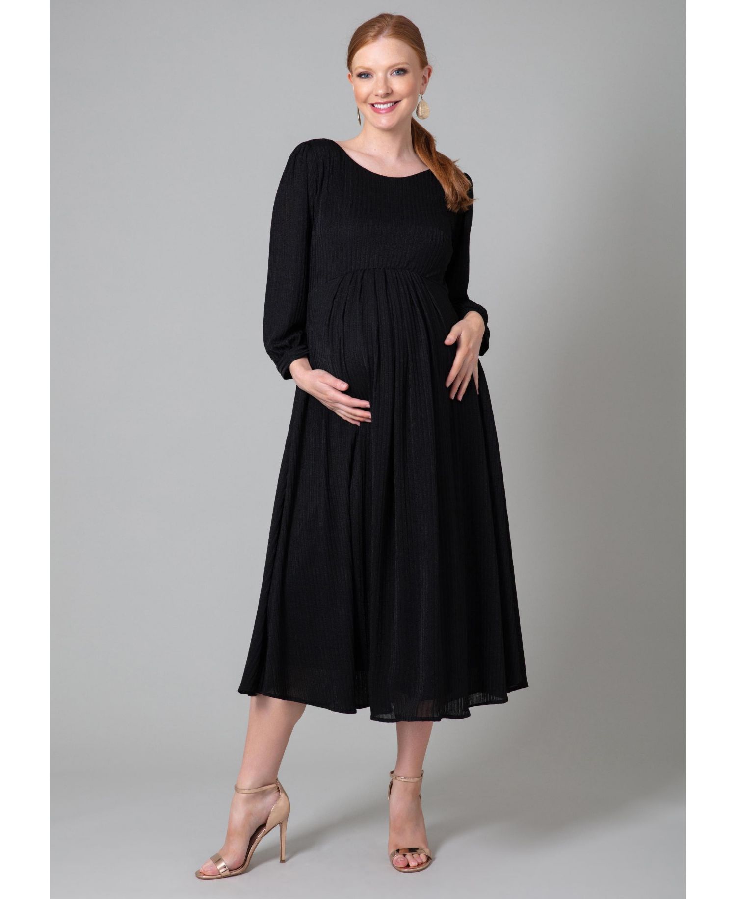 Maternity Tiffany Rose Isla Ribbed Jersey Dress