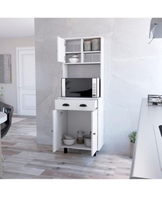 Kitchen Pantry Naomi, Kitchen, White