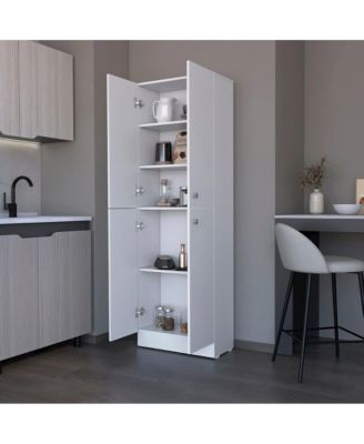 Pantry Cabinet Coahoma, Kitchen, White