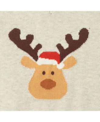 Infant Boys Winter Moose Sweater Vest Set
