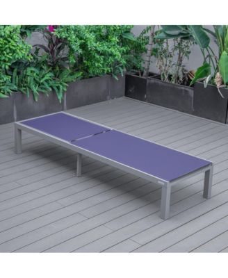 Marlin Patio Chaise Lounge Chair With Grey Aluminum Frame