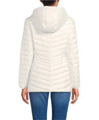 Women's Wanderweight Packable Down Hooded Long Jacket