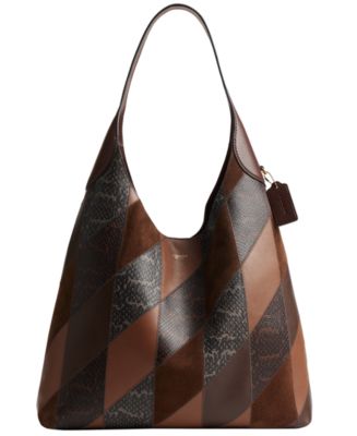 COACH Brooklyn Extra-Large Snakeskin Patchwork Shoulder Bag 39