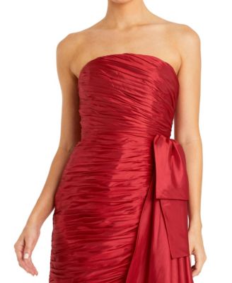 Strapless Ruched Mini Dress