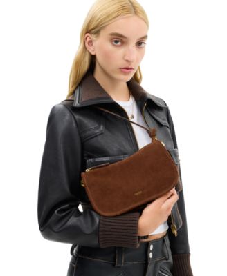 Waverly Small Suede Shoulder Bag