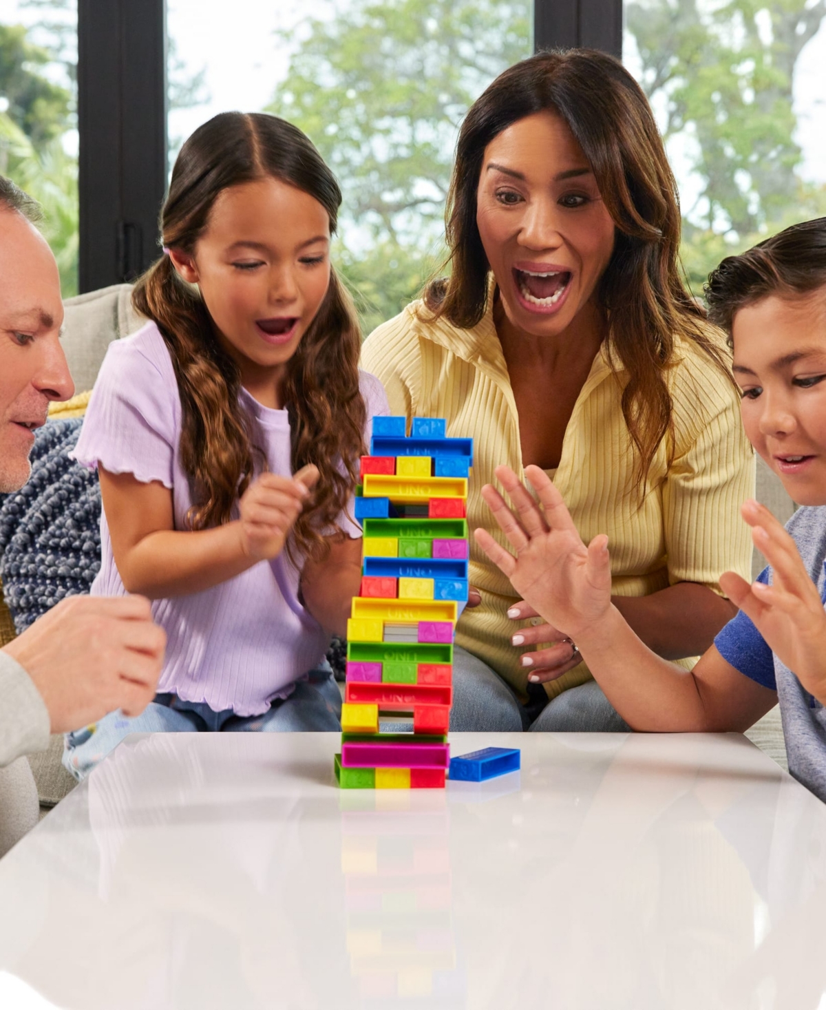 Mattel Uno Stacko Game for Kids and Family