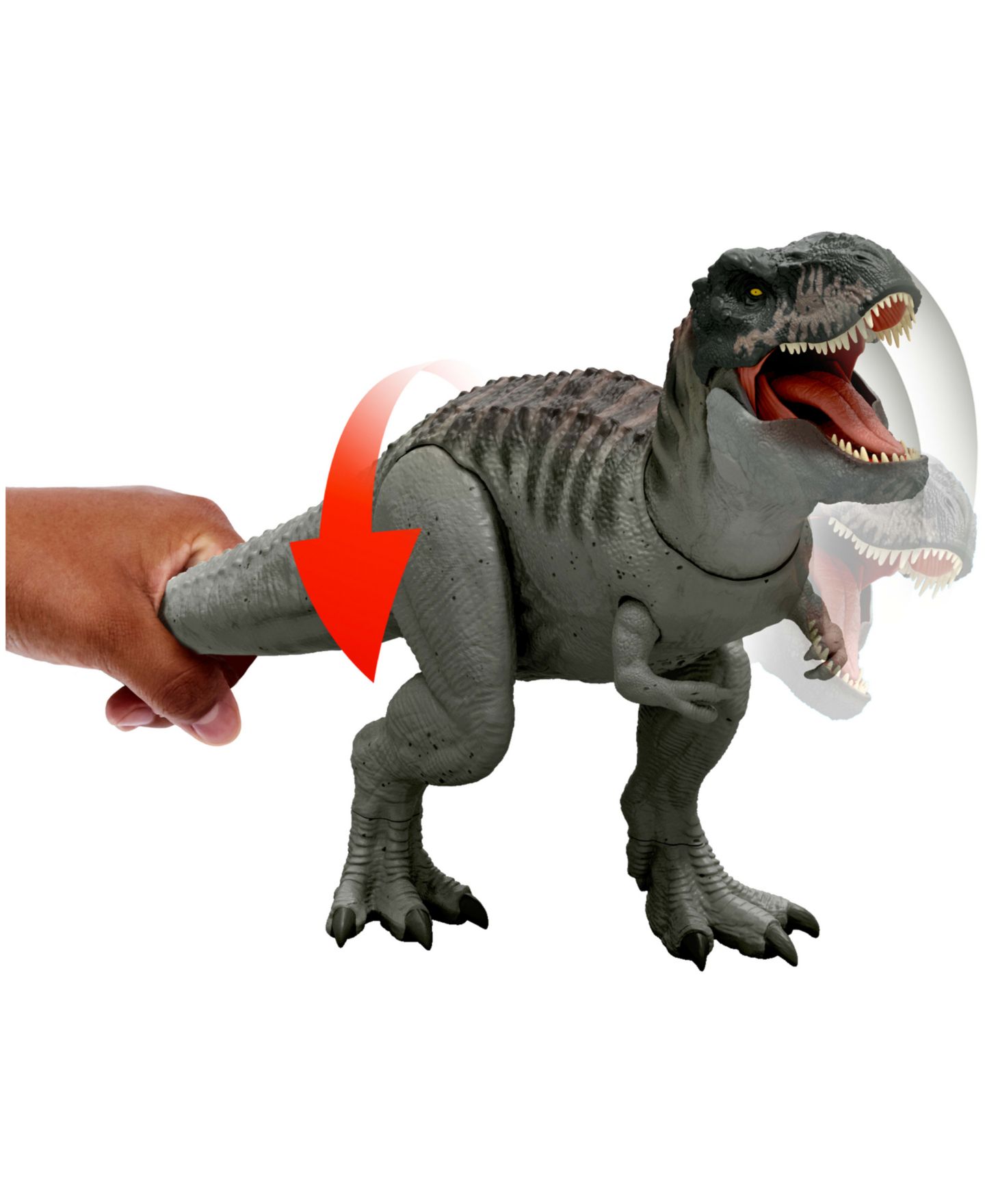 Детская фигурка Jurassic World Tyrannosaurus Rex Power Devour Lights and Sounds Action Figure, Ages 4+ — фото 5