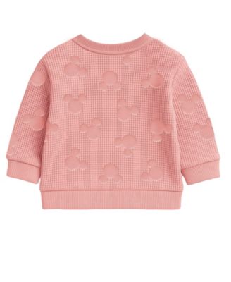 Baby Girls' Minnie Mouse Print Sweatshirt, Bodysuit and Pants, 3-Piece Set