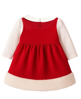 Baby Girls' Minnie Mouse Holiday Dress, Tights and Hat, 3-Piece Set