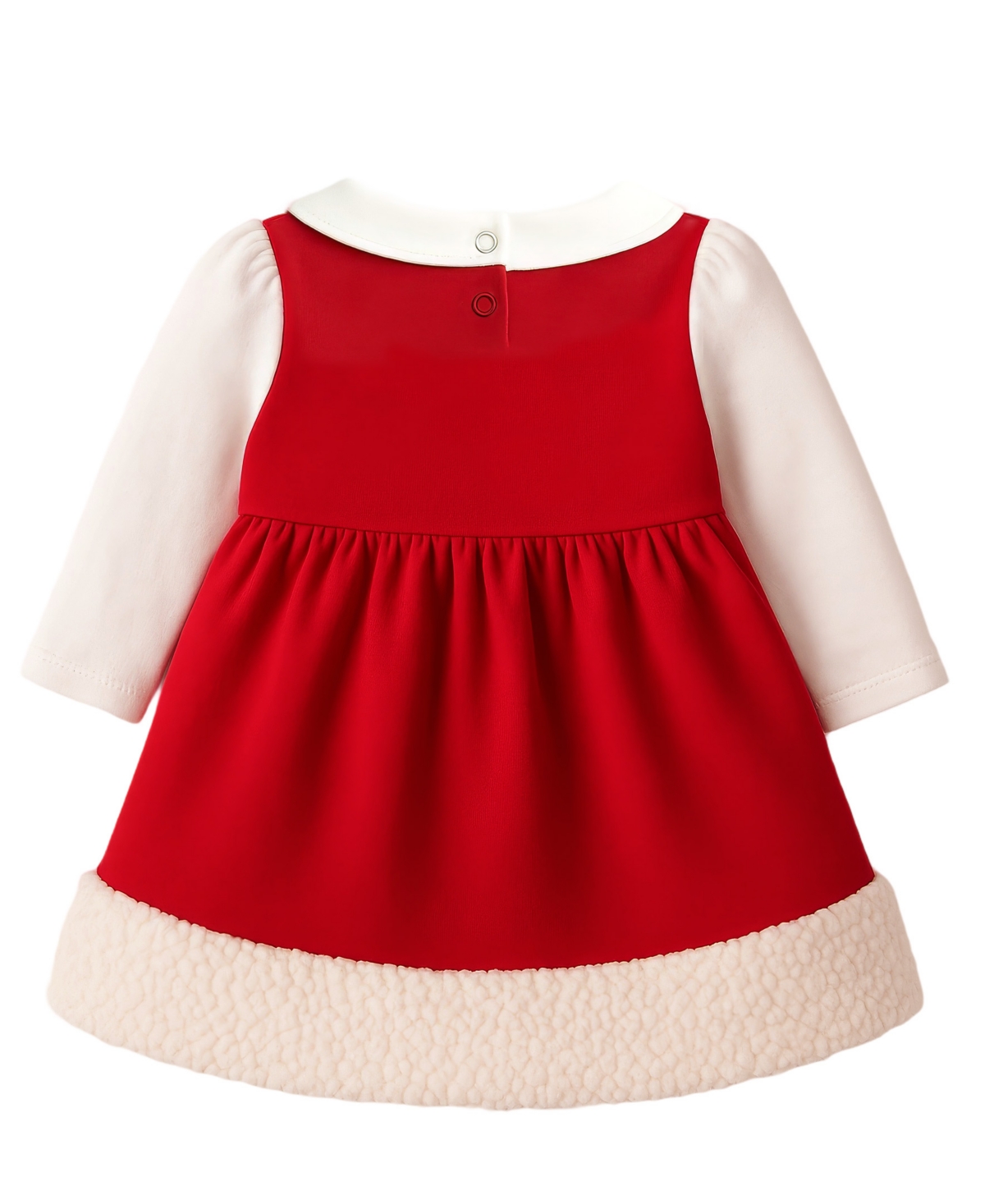 Disney Baby Girls 3-piece Minnie Mouse Holiday Dress, Tights And Hat Set In Red