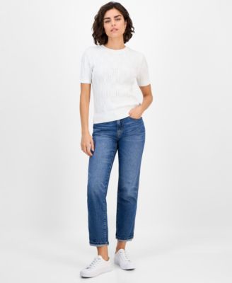 Women's Cotton Cable-Knit Sweater