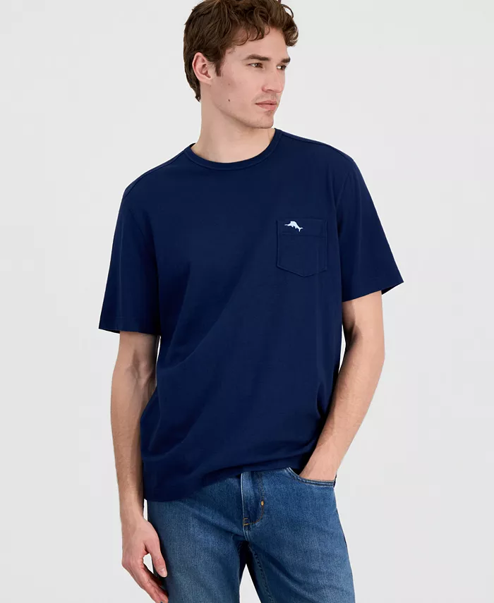 Men's Short Sleeve Crewneck Pocket Canal T-Shirt