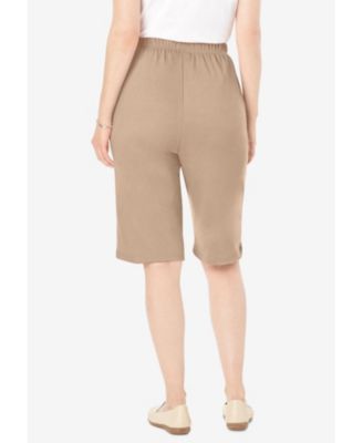 Plus Size 7-Day Knit Bermuda Shorts