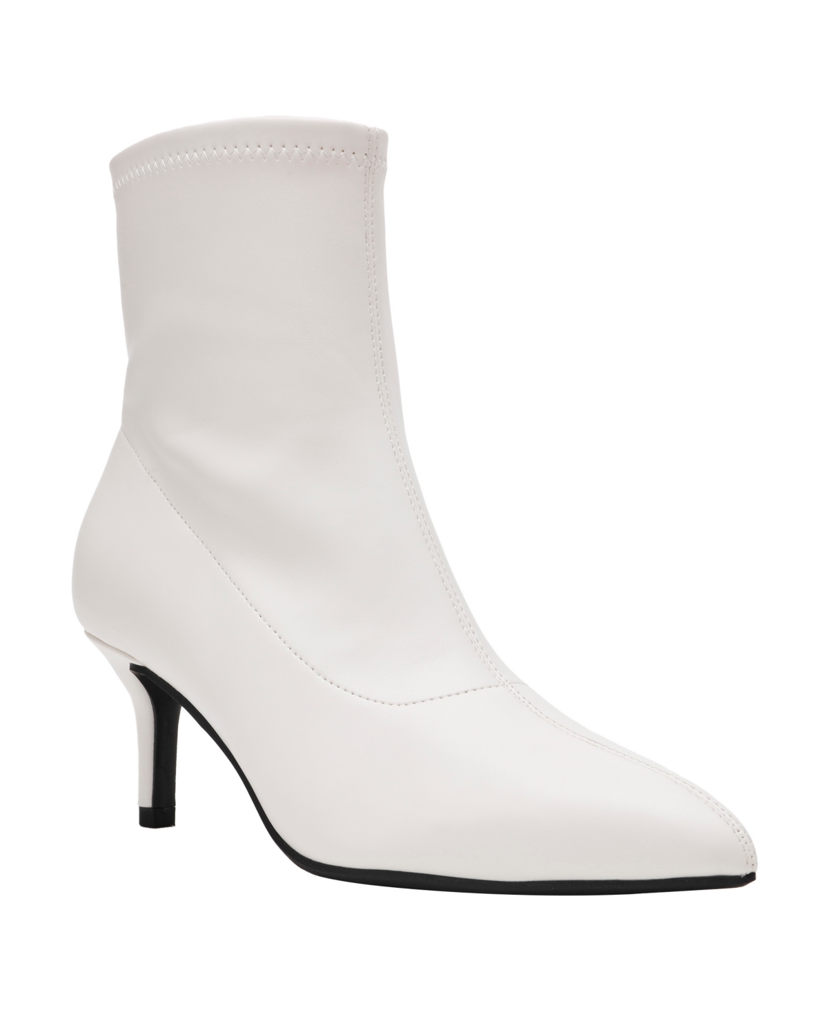 Wild Pair Women's Mannon Heeled Booties, Macy's Exclusive In White