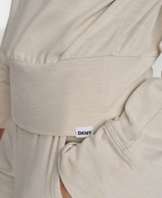 Women's Space-Dyed Half-Zip Raglan-Sleeve Top