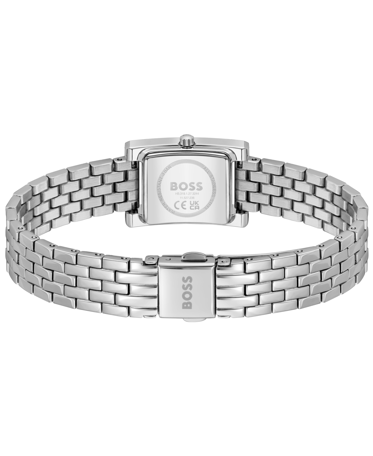 Hugo Boss Women's Lucy Precious Quartz Basic Mini Stainless Steel Watch, 18.50mm In Metallic