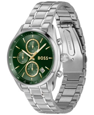 Men's Grand Prix 40 Quartz Fashion Chrono Stainless Steel Watch, 40mm