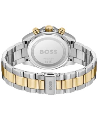 Men's Hero 2.0 Quartz Fashion Chrono Two Tone Stainless Steel Watch, 44mm