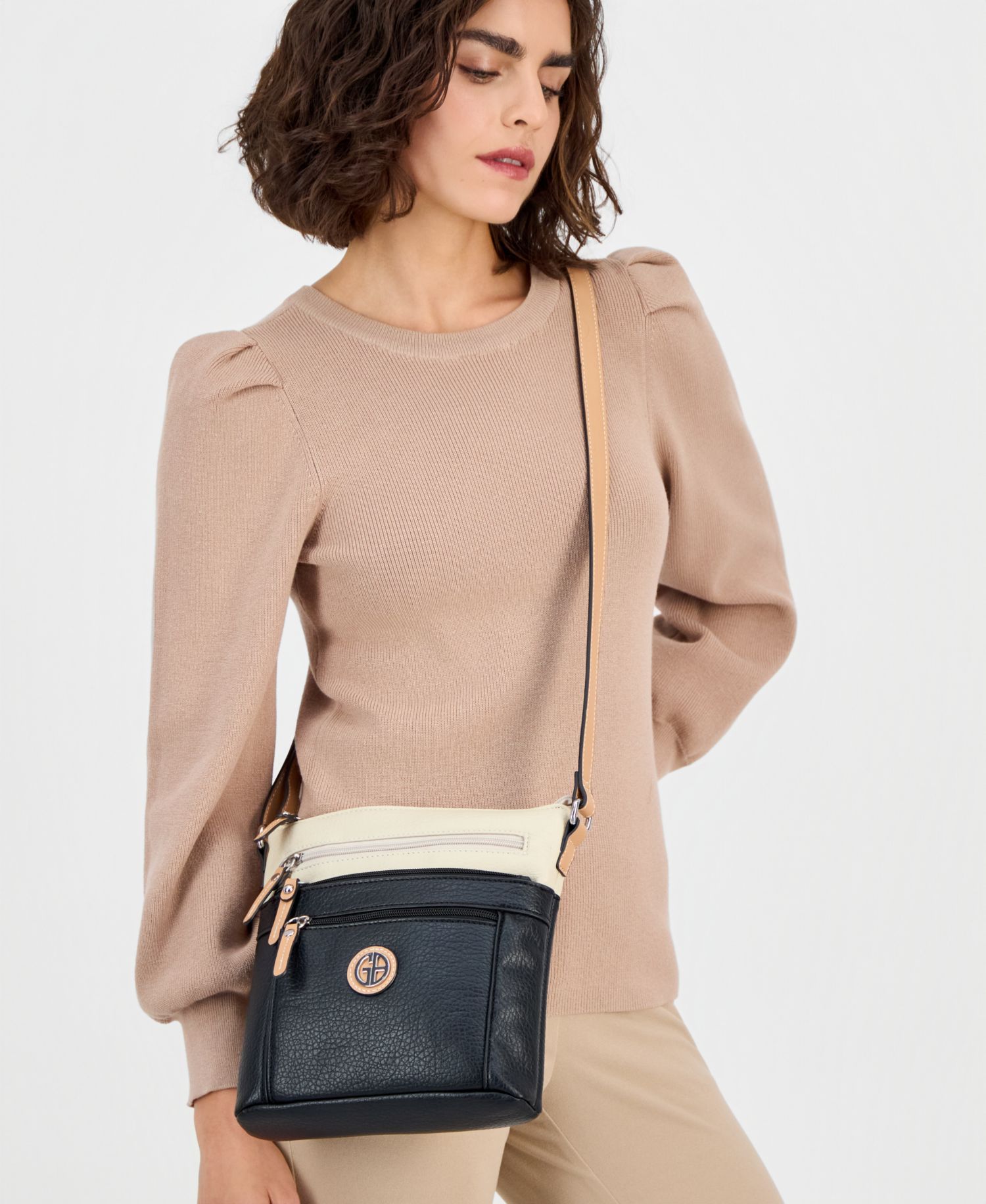 Colorblock Pebble Crossbody