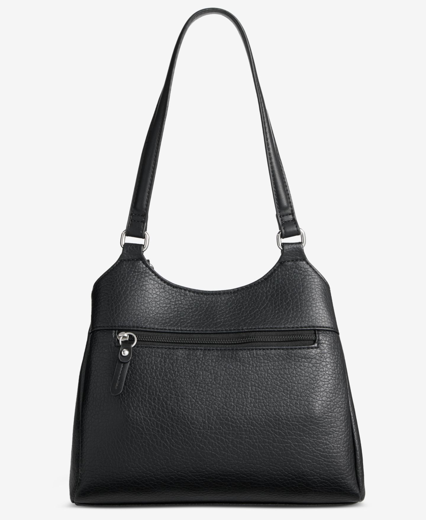 Женская сумка Giani Bernini Pebbled 4-Poster Tote, цвет: Чёрный — фото 6