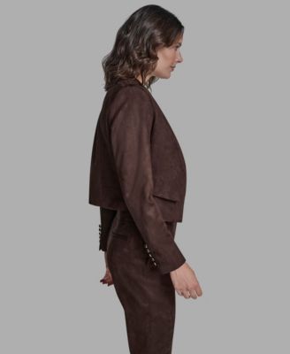 Women's Open-Front Collarless Jacket