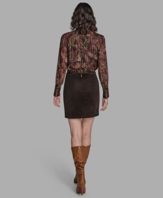 Women's Corduroy Mini Skirt
