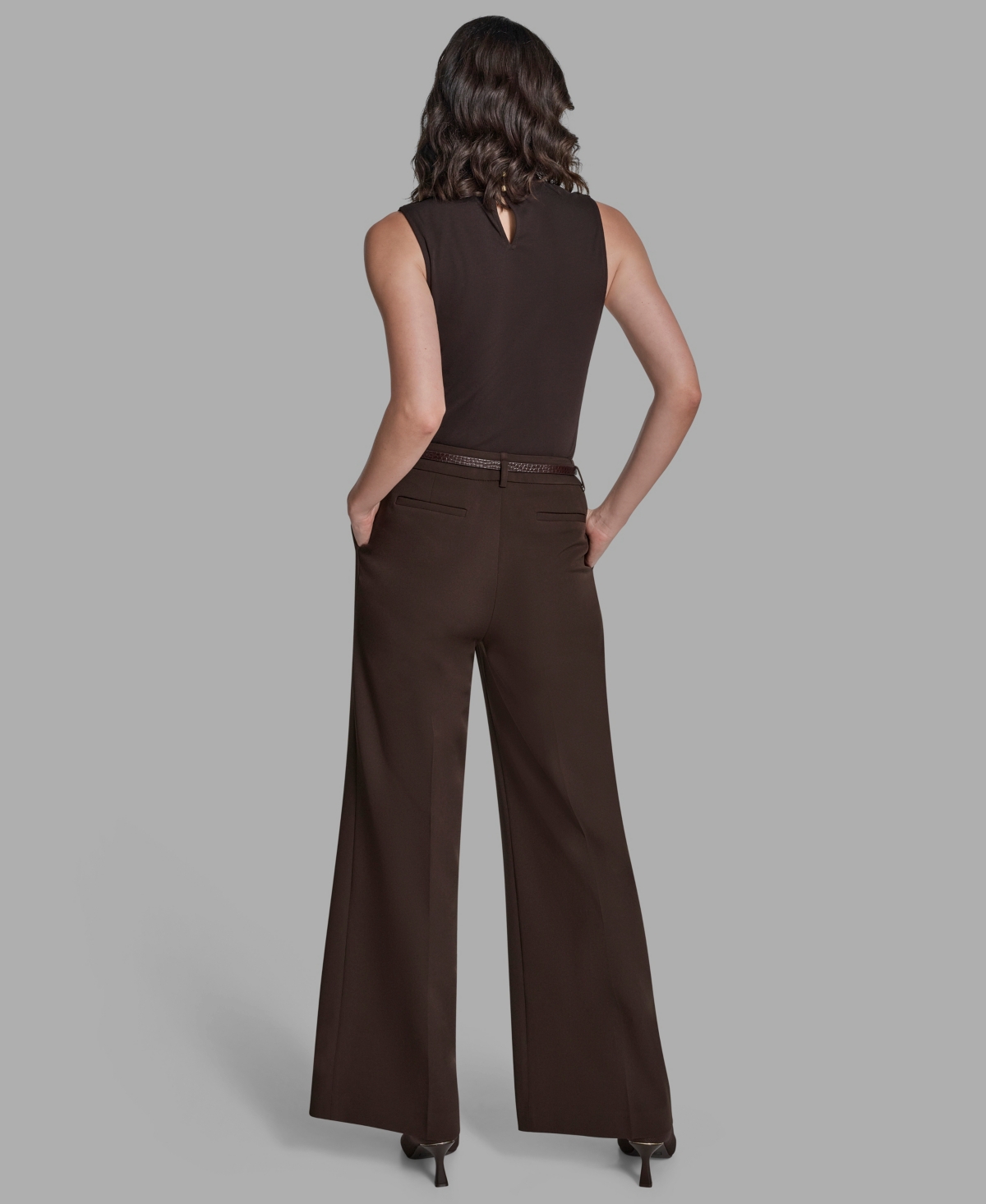 Bcbg Women's Pleated Wide Leg Pants