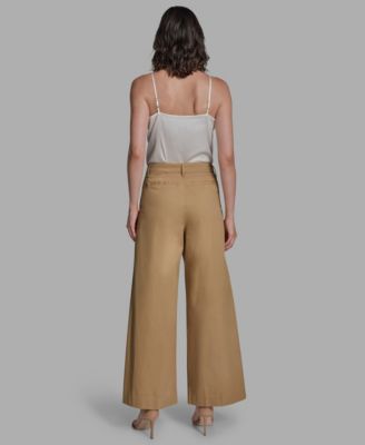 Women's Pleated Wide-Leg Pants