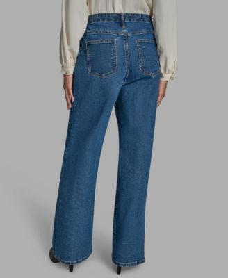 Women's Straight-Leg Tie-Waist Jeans