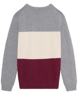 Big Boys' Color Block Sweater