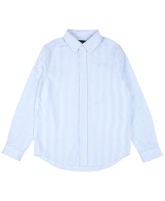 B By Brooks Brothers - Big Boys Striped Woven Long Sleeve Oxford Shirt